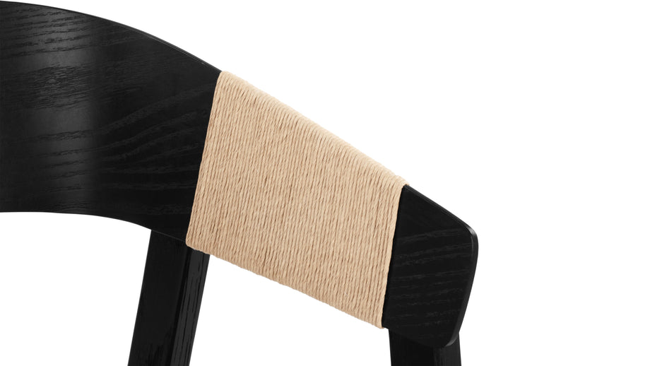 GeorgiaGeorgia - Georgia Armchair, Black and Natural