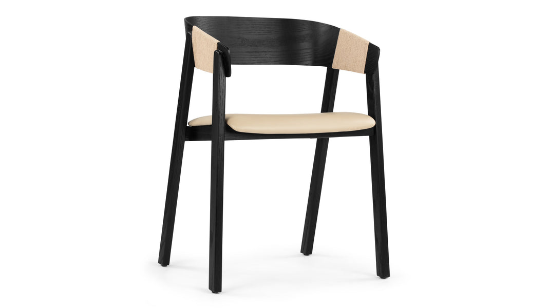 GeorgiaGeorgia - Georgia Armchair, Black and Natural