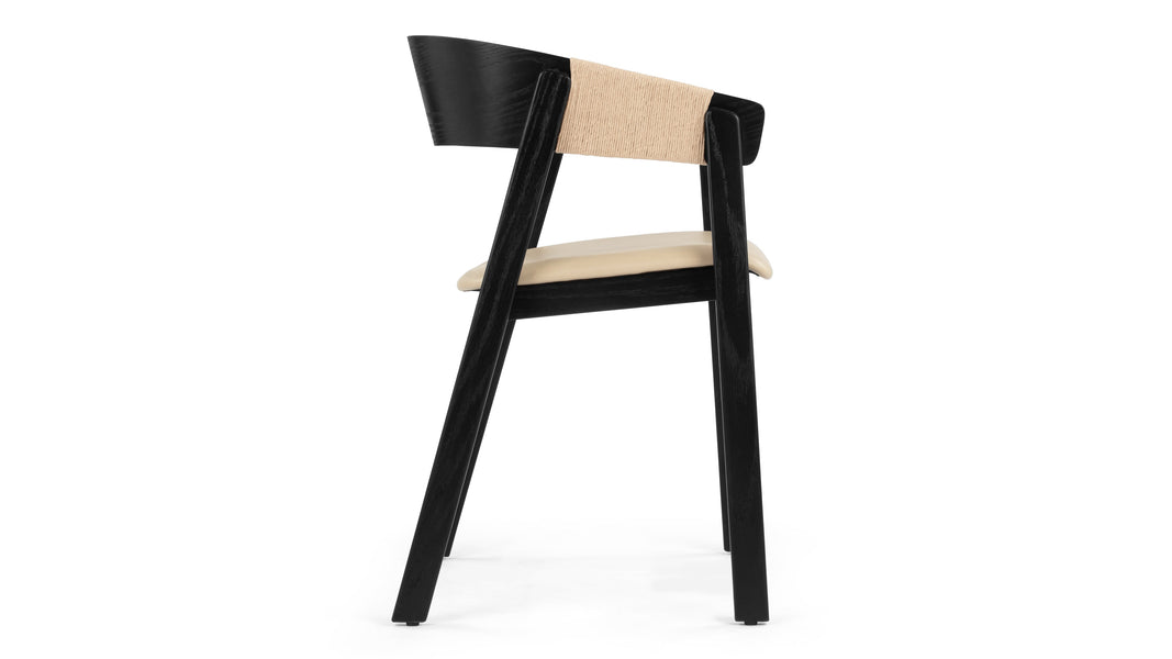 GeorgiaGeorgia - Georgia Armchair, Black and Natural