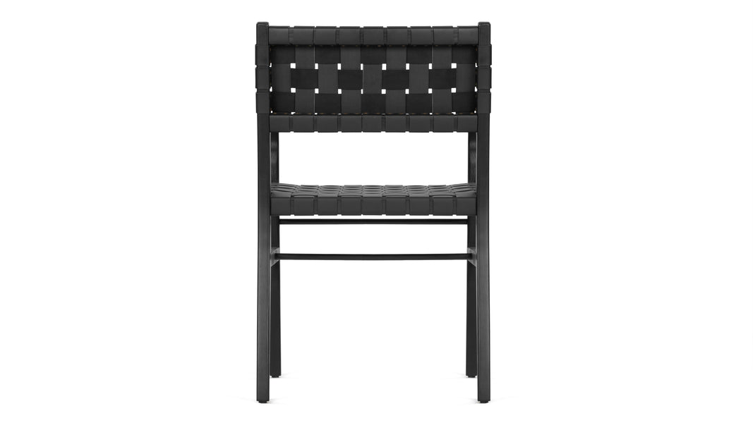 AnciAnci - Anci Armchair, Black Vegan Leather and Black Ash