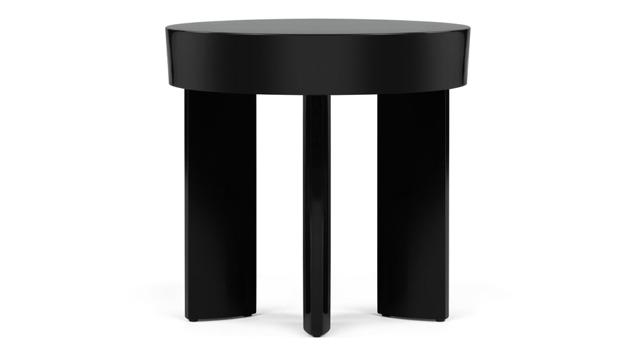 GilesGiles - Giles Side Table, Black Gloss