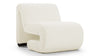 Ceres - Ceres - Ceres Lounge Chair, White Vegan Fur - Image 1
