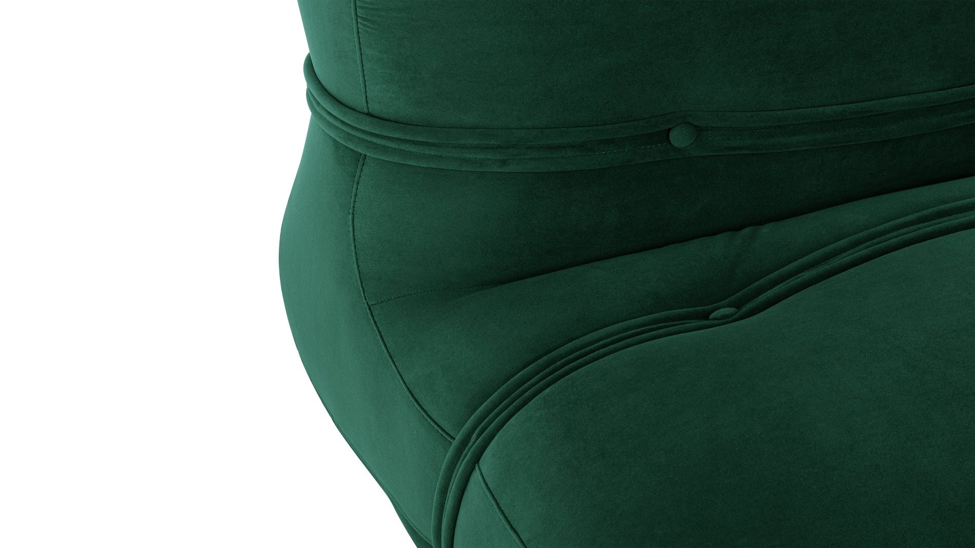 BaoBao - Bao Three Seater Sofa, Emerald Velvet