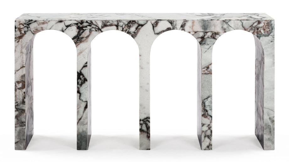 VeniceVenice - Venice Console Table, Modellato Marble