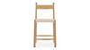 Sara - Sara - Sara Bar Stool, Oak, Seat Height 61cm - Image 1