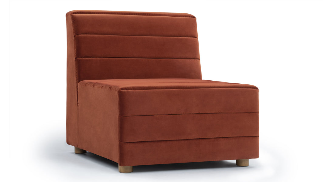 RhodesRhodes - Rhodes Lounge Chair, Ancho Velvet