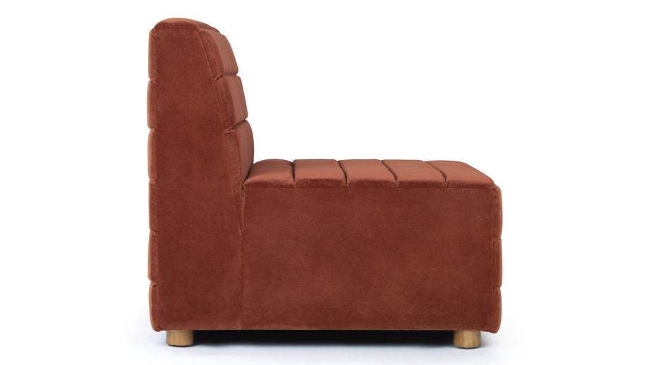 RhodesRhodes - Rhodes Lounge Chair, Ancho Velvet