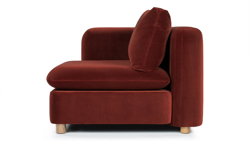 MorrellMorrell - Morrell Module, Left Arm, Garnet Velvet