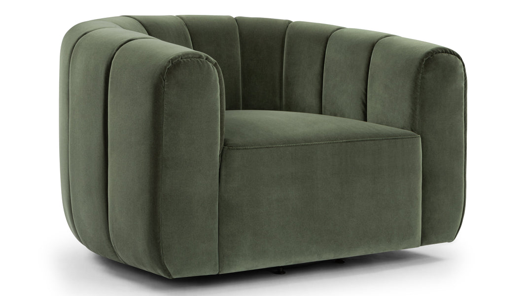 HaywardHayward - Hayward Lounge Chair, Seaglass Velvet