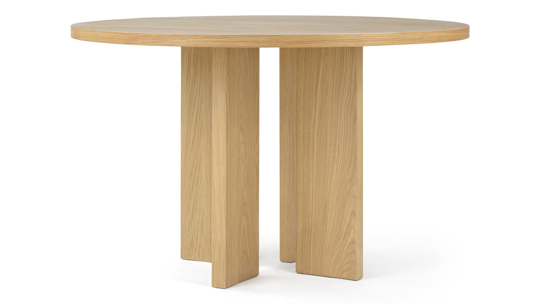 ArlonArlon - Arlon Round Dining Table, Light Oak, 119cm