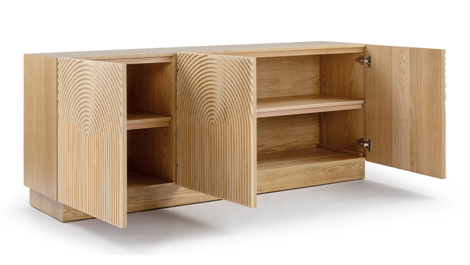 HenrieHenrie - Henrie Sideboard, Light Oak, 72in
