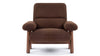 Brasilia - Brasilia - Brasilia Lounge Chair, Cafe Noir Vegan Fur - Image 1