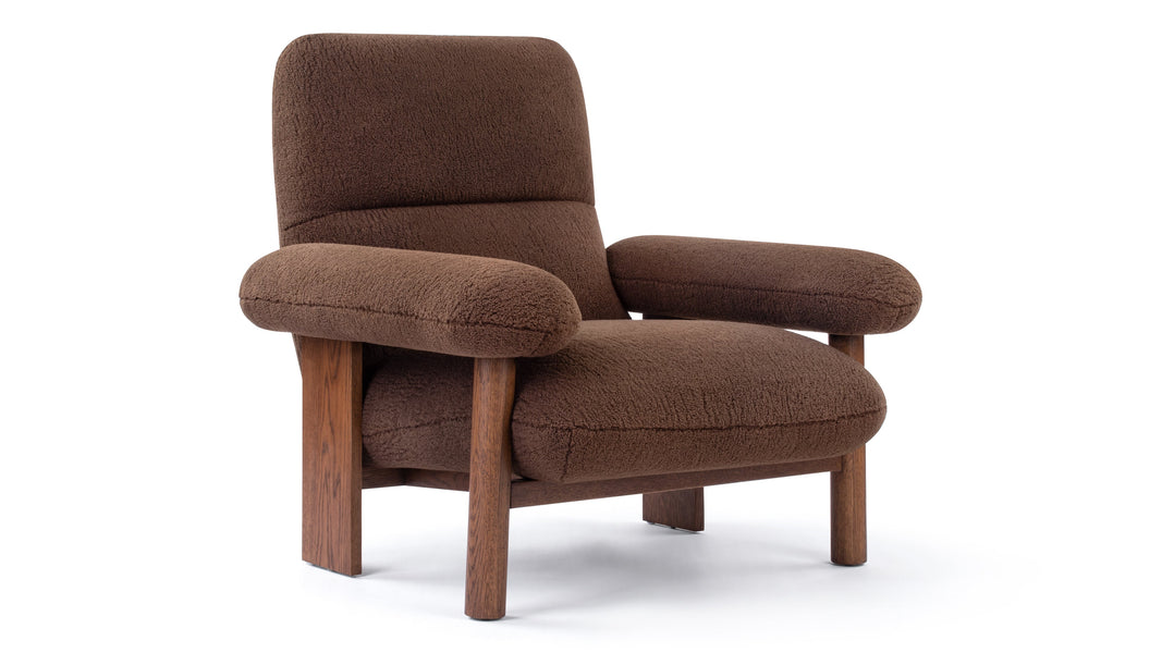 BrasilienBrasilia - Brasilia Lounge Chair, Cafe Noir Vegan Fur