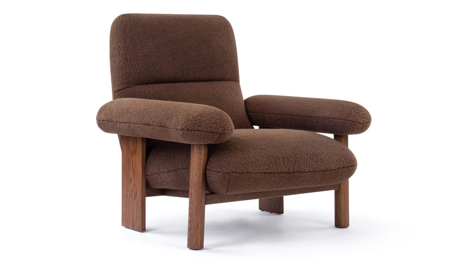 BrasilienBrasilia - Brasilia Lounge Chair, Cafe Noir Vegan Fur