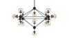 Moto - Moto - Moto Chandelier, Large, Smoked Glass and Black - Image 4