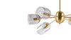 Grace - Grace - Grace Chandelier, Brass and Smoked Glass - Image 8