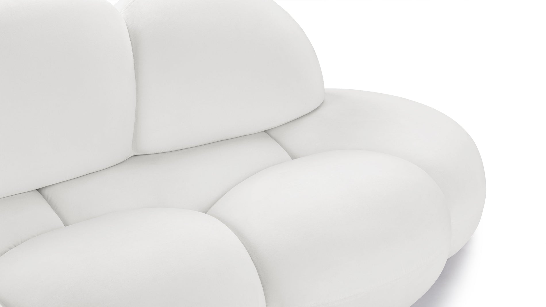 Cloud NineCloud Nine - Cloud Nine Sofa, White Velvet