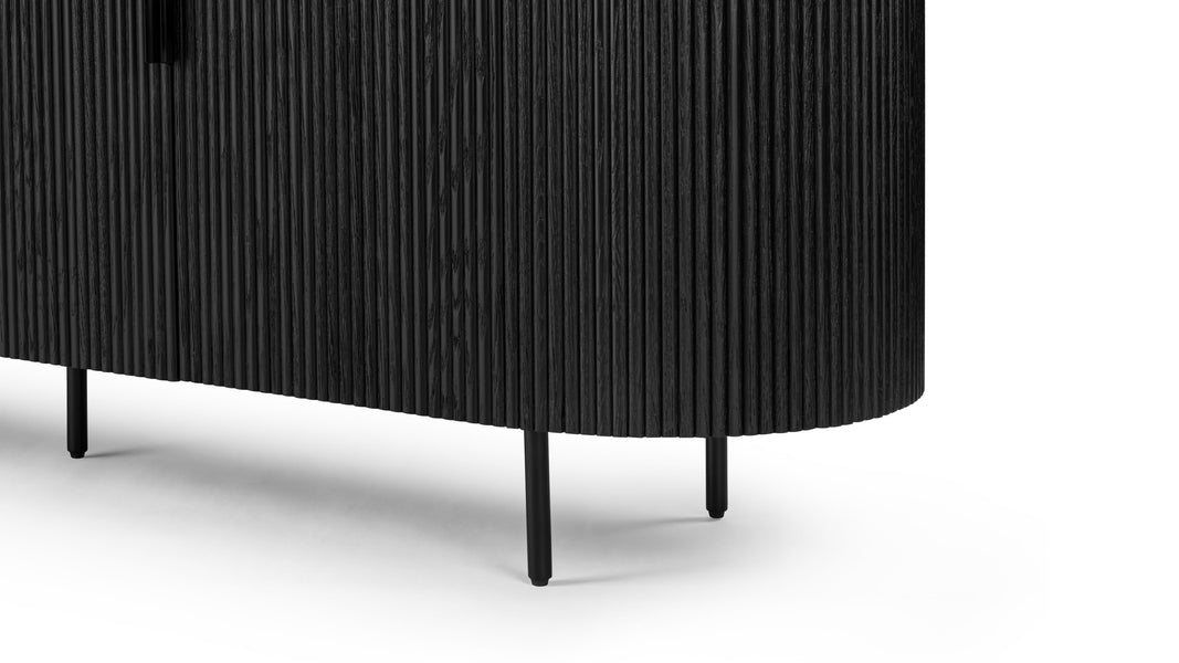 EmeryEmery - Emery Fluted Sideboard, Black, 180cm