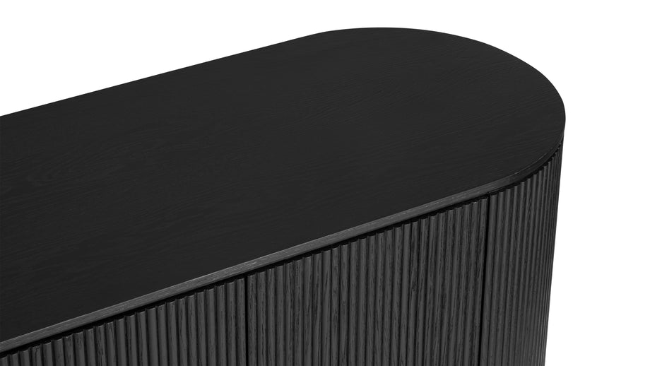 EmeryEmery - Emery Fluted Sideboard, Black, 180cm