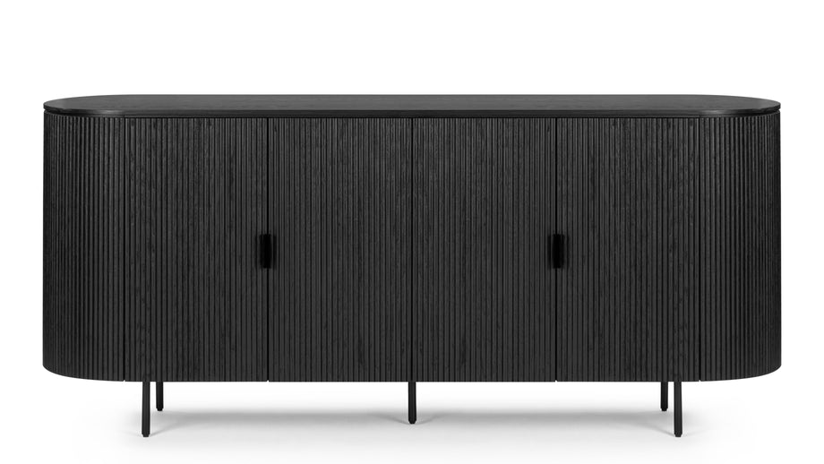EmeryEmery - Emery Fluted Sideboard, Black, 180cm