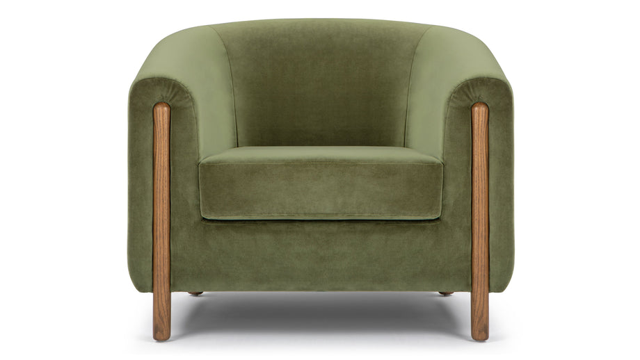 HolmesHolmes - Holmes Lounge Chair, Moss Green Velvet