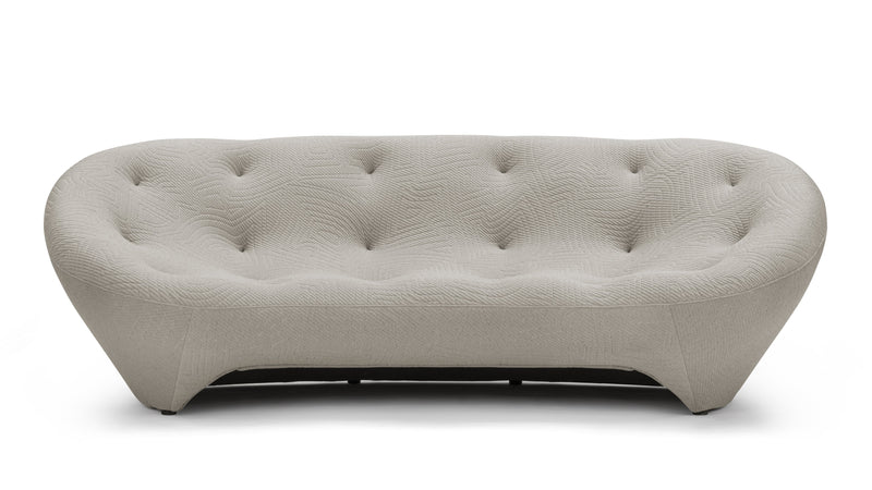 PloumPloum - Ploum Three Seater Sofa, Gray Textured Jersey