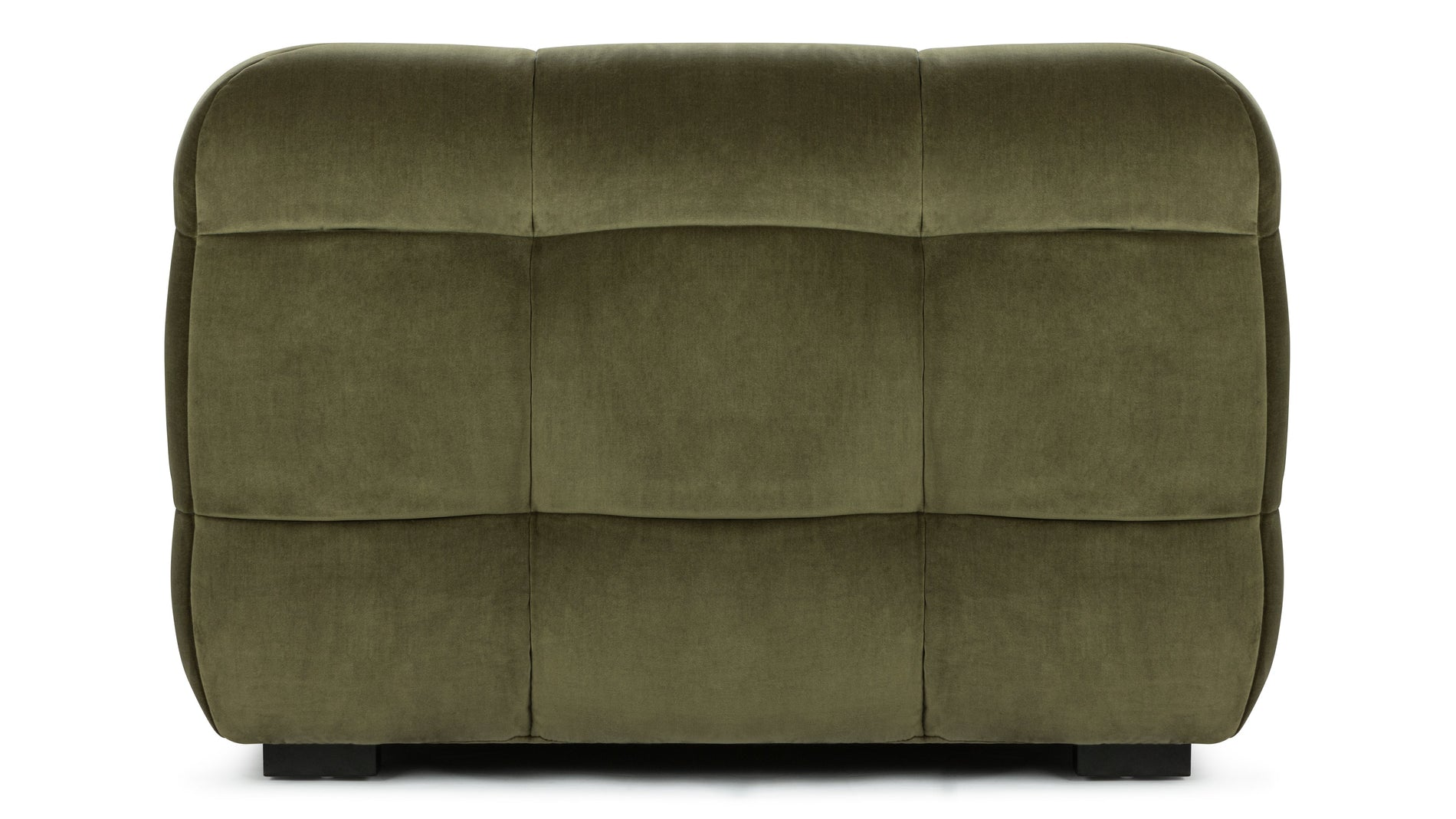 StanStan - Stan Three Seater Sofa, Olive Green Velvet