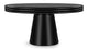 Pascal - Pascal - Pascal Round Dining Table, Black, 59in - Image 1