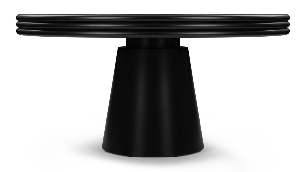 PascalPascal - Pascal Round Dining Table, Black, 59in