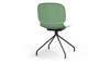 Aarhus Eiffel Chair by Quell Design – a modern Scandinavian-style chair in morandi green with a sculpted polypropylene shell and iconic “Eiffel” steel rod base in powder-coated finish. The contoured ergonomic seat and minimalist frame combine strength, elegance, and everyday functionality for contemporary dining, task, or educational spaces.