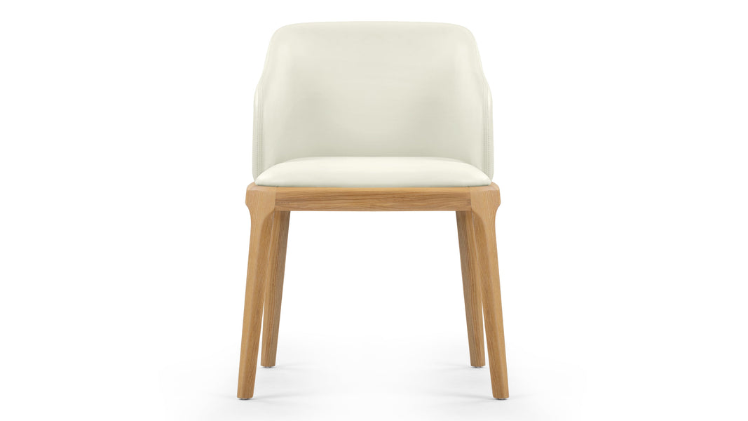 LeBlancEggshell Vegan Leather and Natural Ash