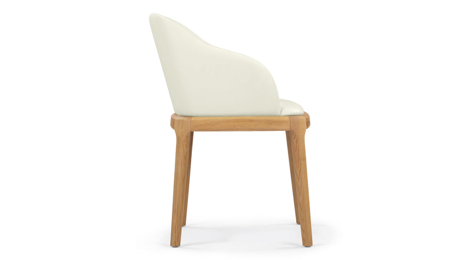 LeBlancEggshell Vegan Leather and Natural Ash