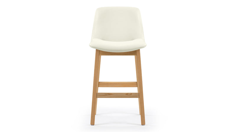 LeBlancEggshell Vegan Leather and Natural Ash