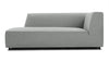 Acqua - Acqua - Acqua Outdoor Sectional Module, Chaise, Left Arm, Dove Gray Performance Weave - Image 2
