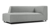 Acqua - Acqua - Acqua Outdoor Sectional Module, Chaise, Left Arm, Dove Gray Performance Weave - Image 3
