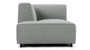 Acqua - Acqua - Acqua Outdoor Sectional Module, Chaise, Left Arm, Dove Gray Performance Weave - Image 1