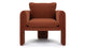 De Luz - De Luz - De Luz Armchair, Russet Plush Velvet - Image 1