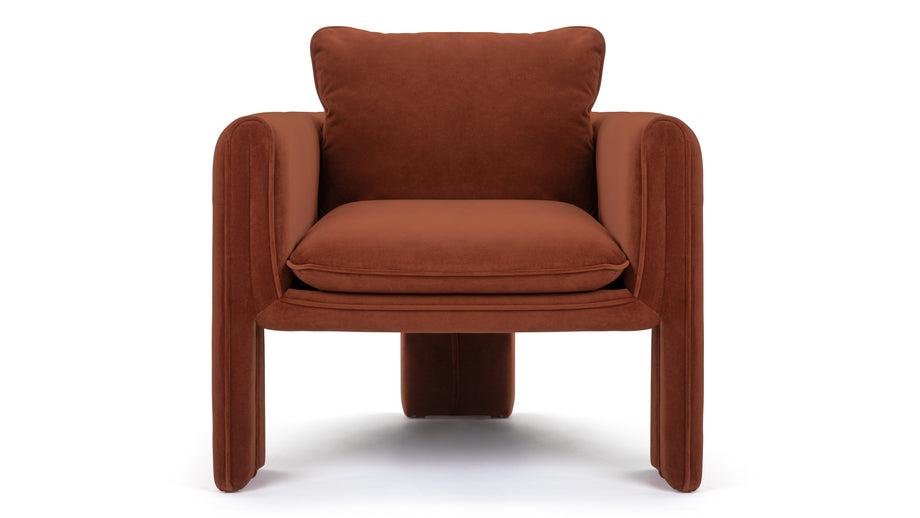 De LuzDe Luz - De Luz Armchair, Russet Plush Velvet