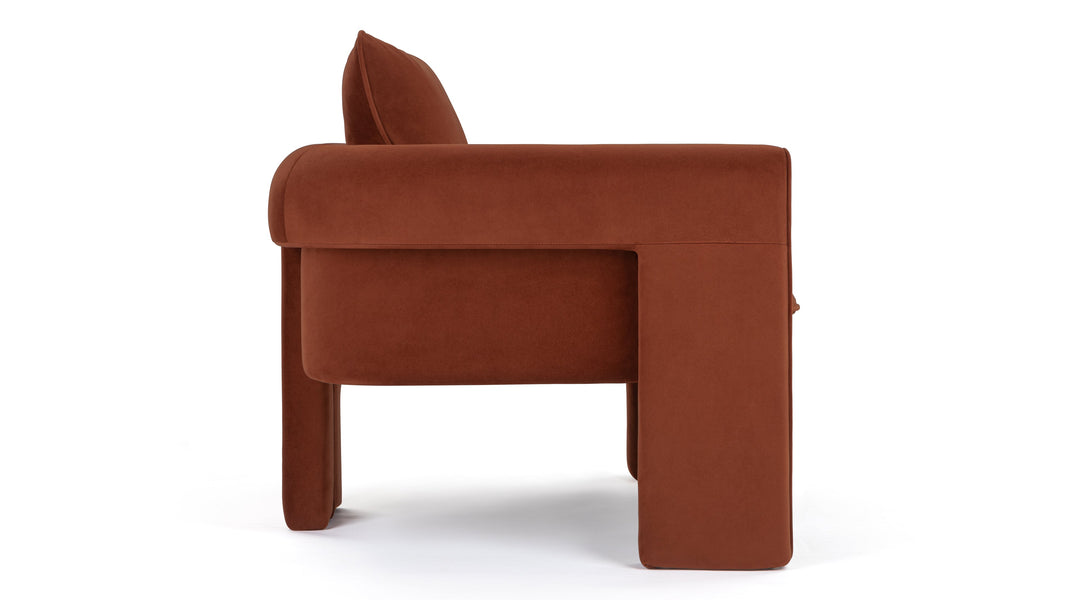 De LuzDe Luz - De Luz Armchair, Russet Plush Velvet