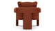 De Luz - De Luz - De Luz Armchair, Russet Plush Velvet - Image 4
