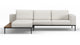 Marcus - Marcus - Marcus Outdoor Sectional, Small, Left Chaise, Shell Performance Weave - Image 1