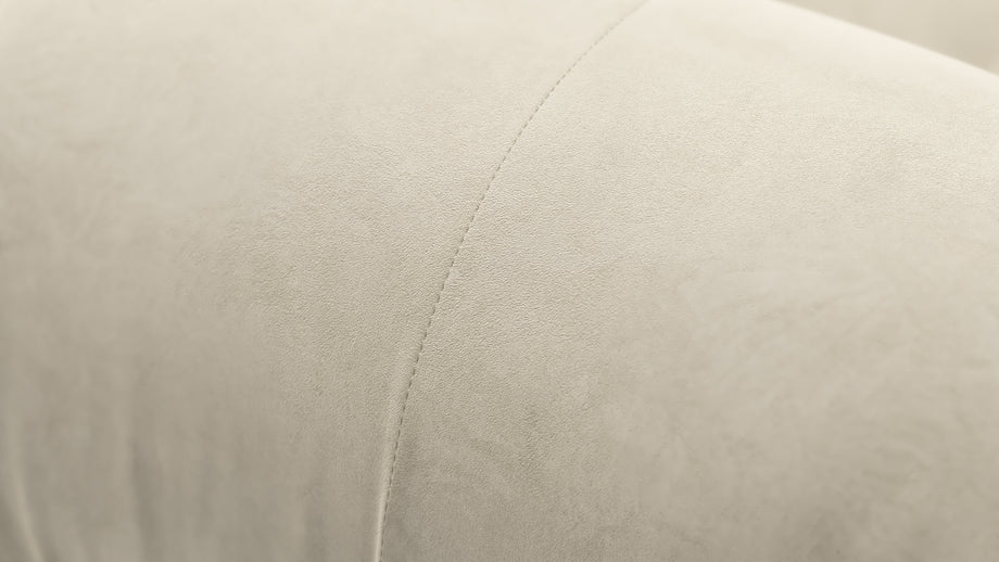 Bellini SeccionalEggshell Vegan Suede
