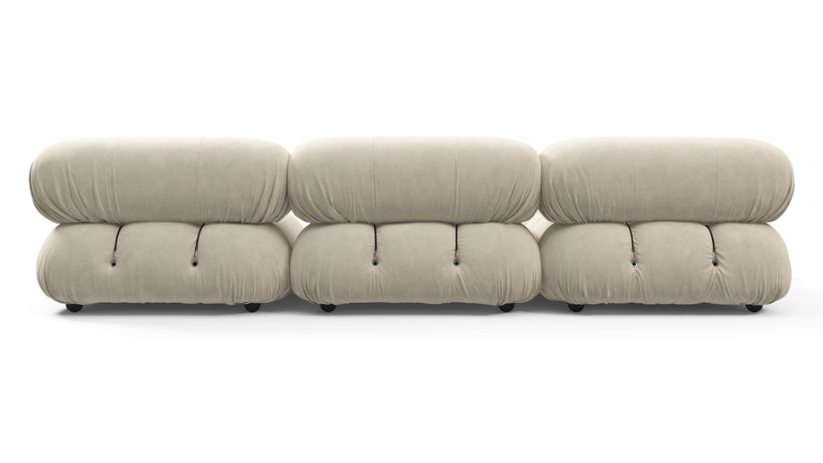 Bellini SeccionalEggshell Vegan Suede