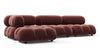 Bellini Sectional - Maroon Velvet - Image 2