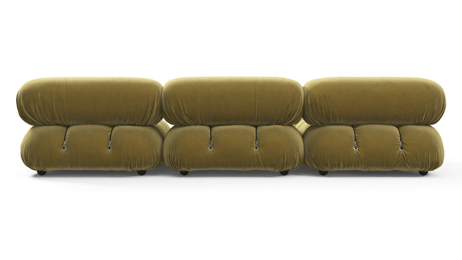 Bellini SeccionalOlive Gold Velvet