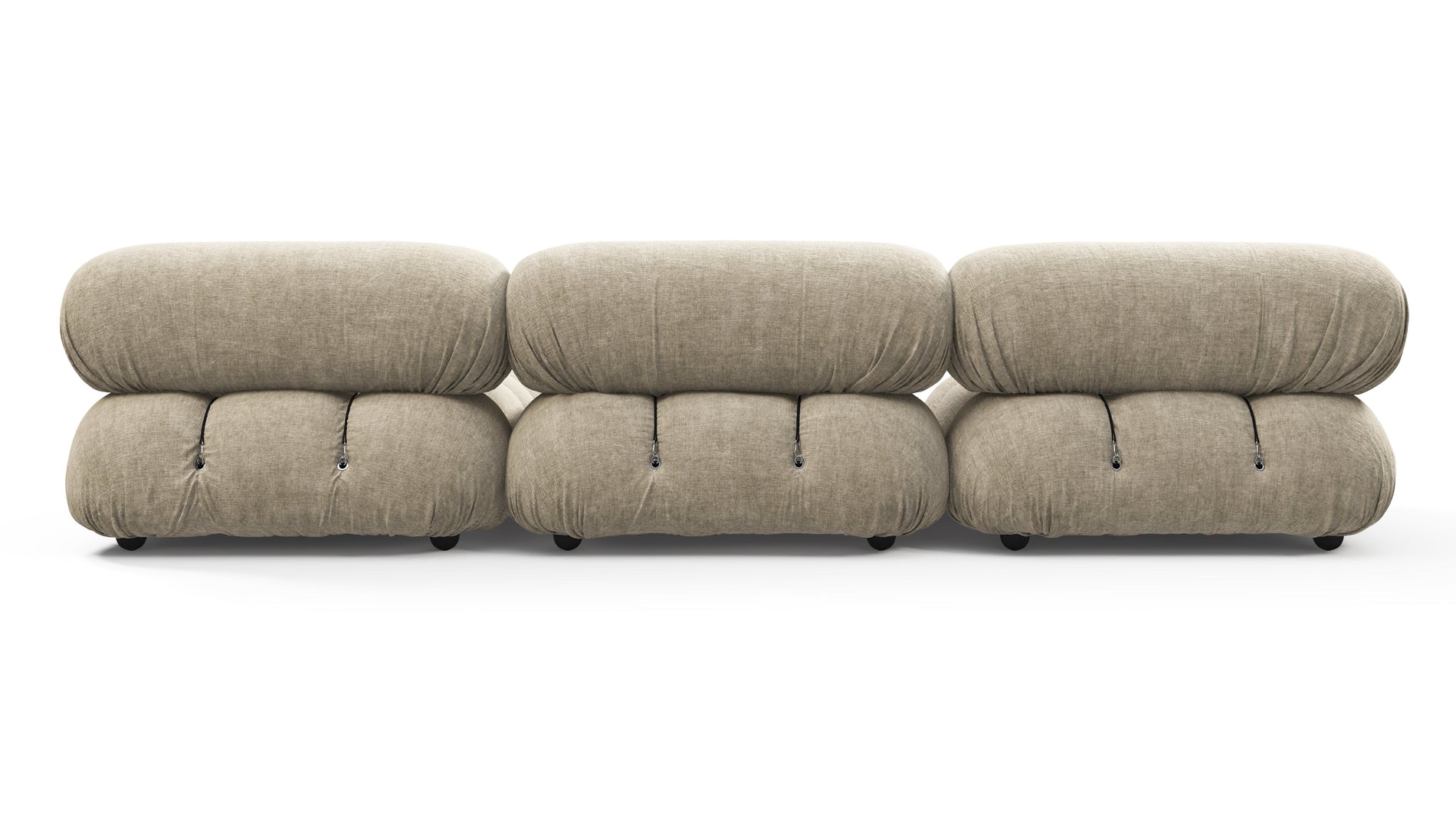 Bellini SectionalBeige Gray Chenille