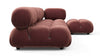 Bellini Sectional - Maroon Velvet - Image 4