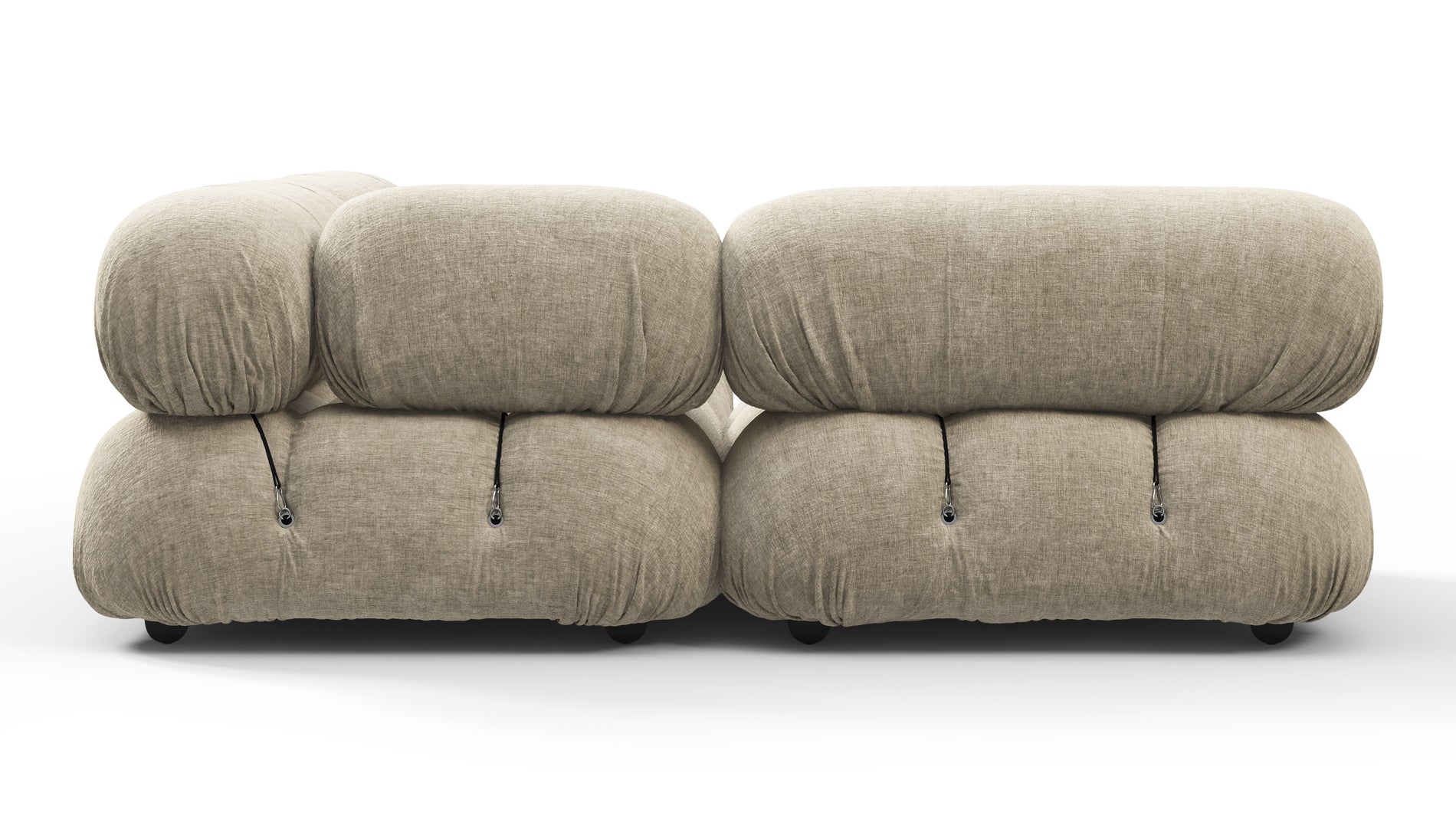 Bellini SectionalBeige Gray Chenille