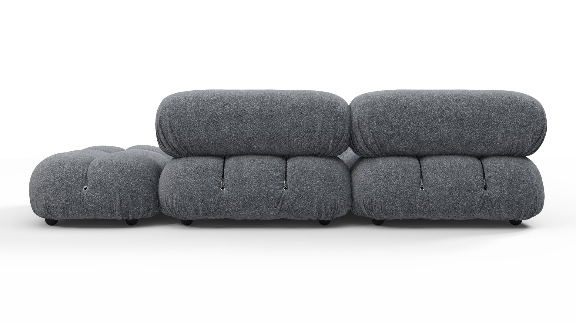 Bellini SectionalGray Boucle