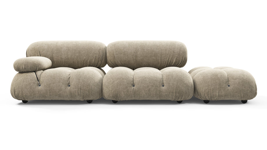 Sofá BelliniBeige Gray Chenille